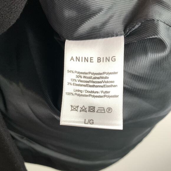 NWT Anine Bing Madeleine double-breasted blazer Size L - Picture 13 of 14